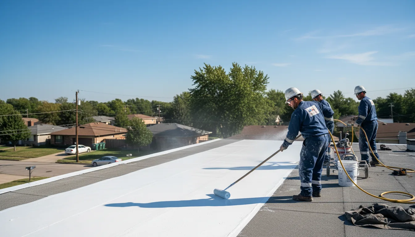 Commercial roof coating in Gerton, NC near me